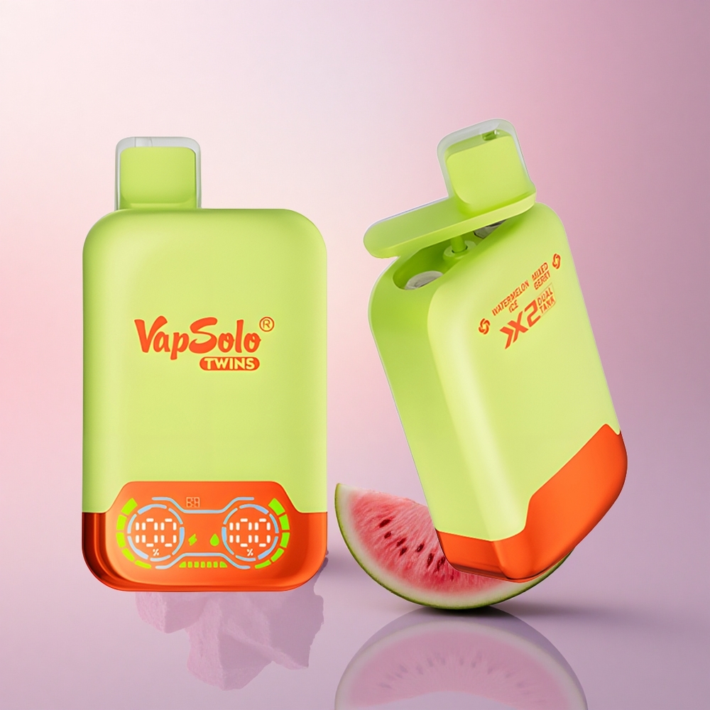 Vapsolo Twins 20000 Puffs スイカアイス＆ミックスベリー 40ml ニコチン20mg/ml タイプC