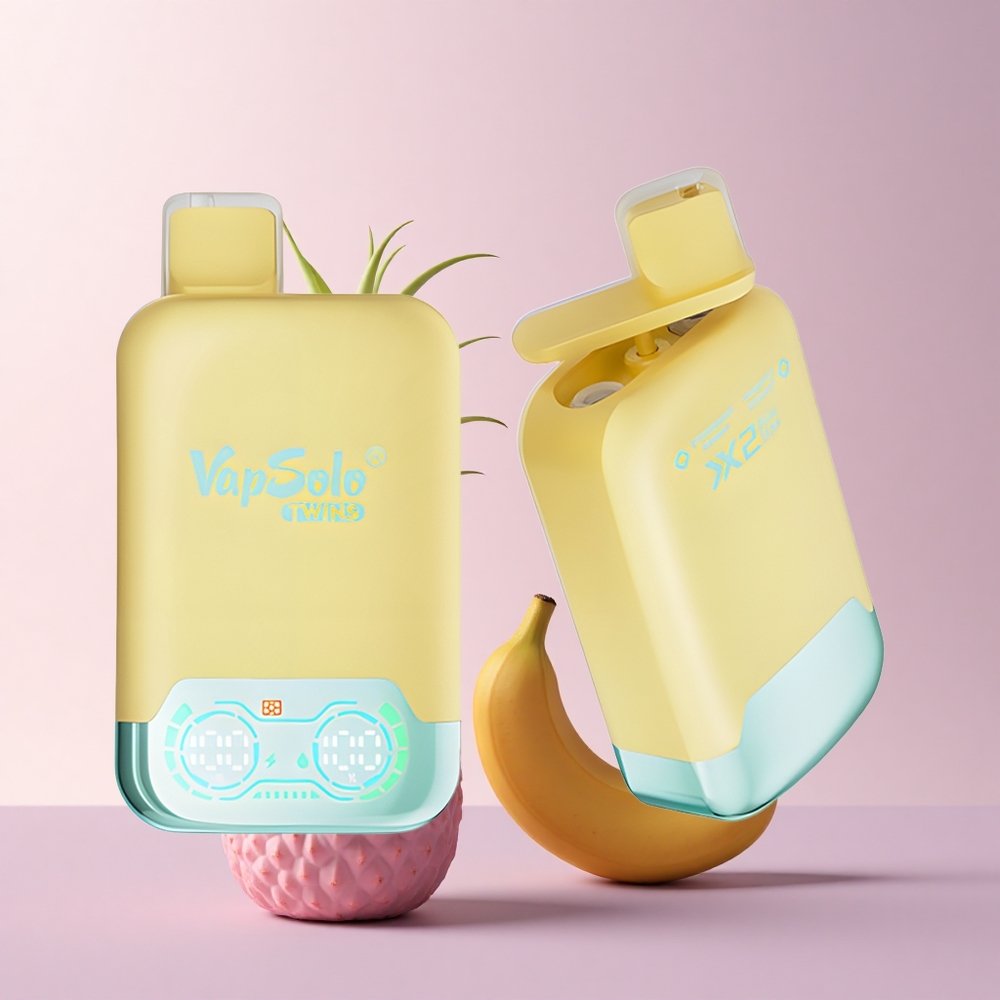 Vapsolo Twins 20000 Puffs パイナップルココナッツ＆ストロベリーバナナ 40ml ニコチン20mg/ml