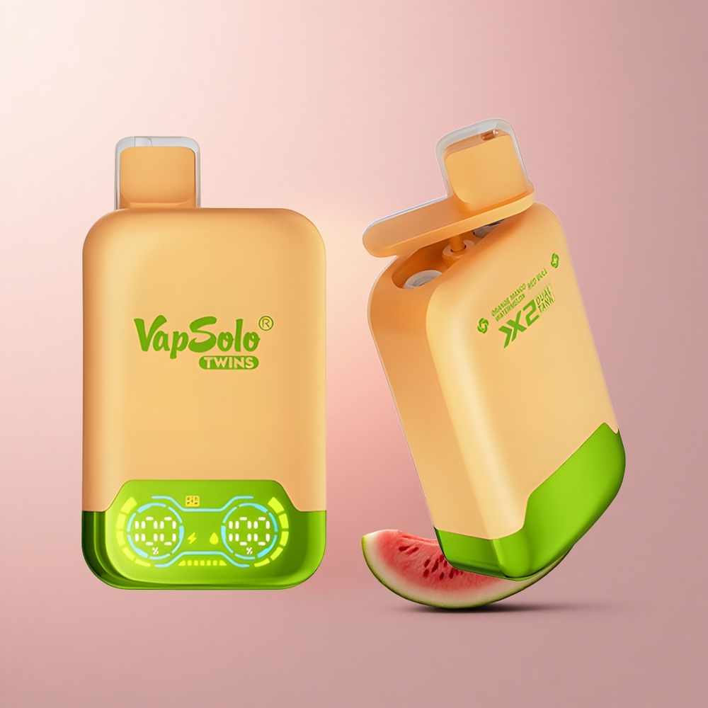 Vapsolo Twins 20000 Puffs オレンジマンゴーウォーターメロン＆レッドブル 40ml ニコチン20mg/ml