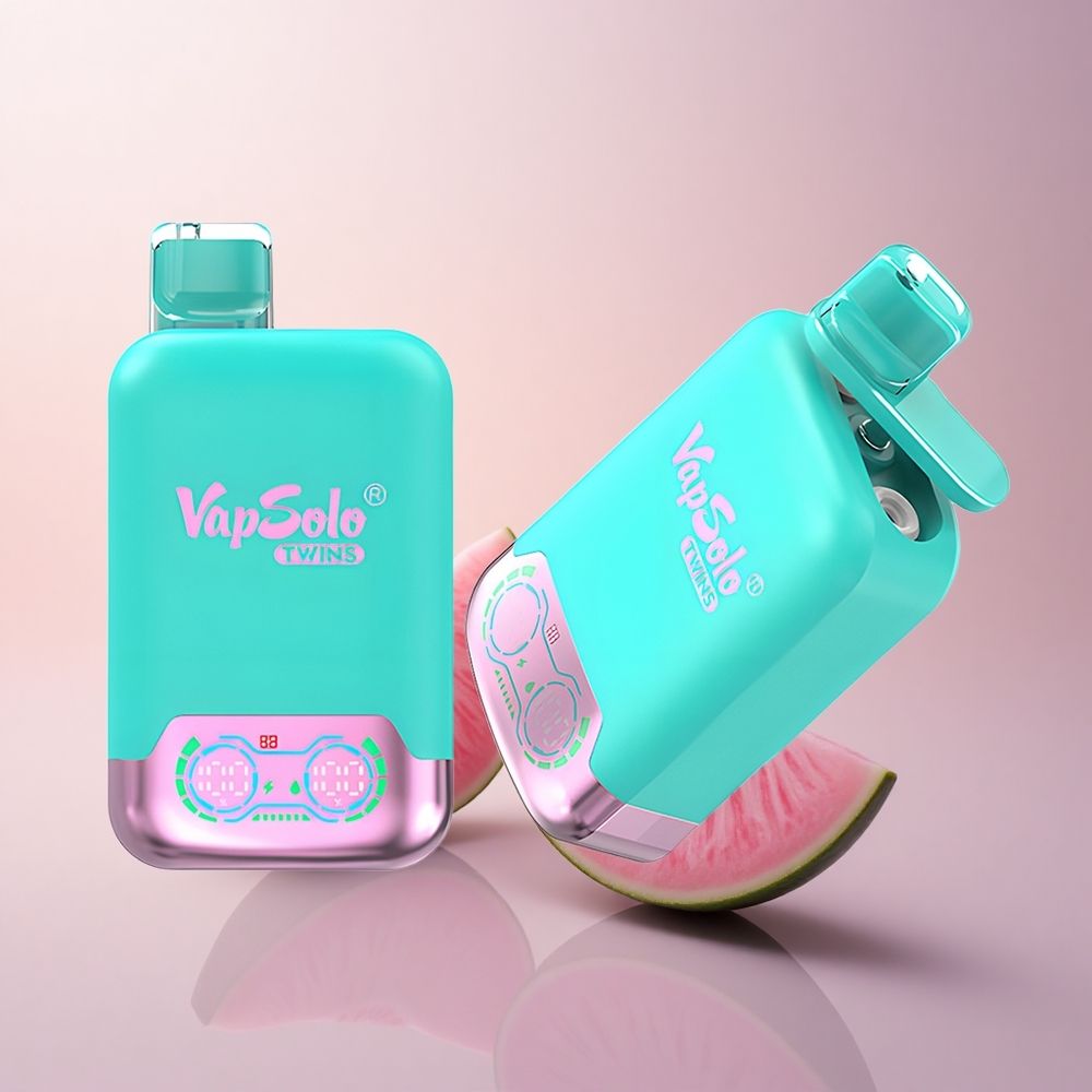 Vapsolo Twins 20000 Puffs トリプルメロン＆ラズベリーワーターメロン 40ml ニコチン20mg/ml