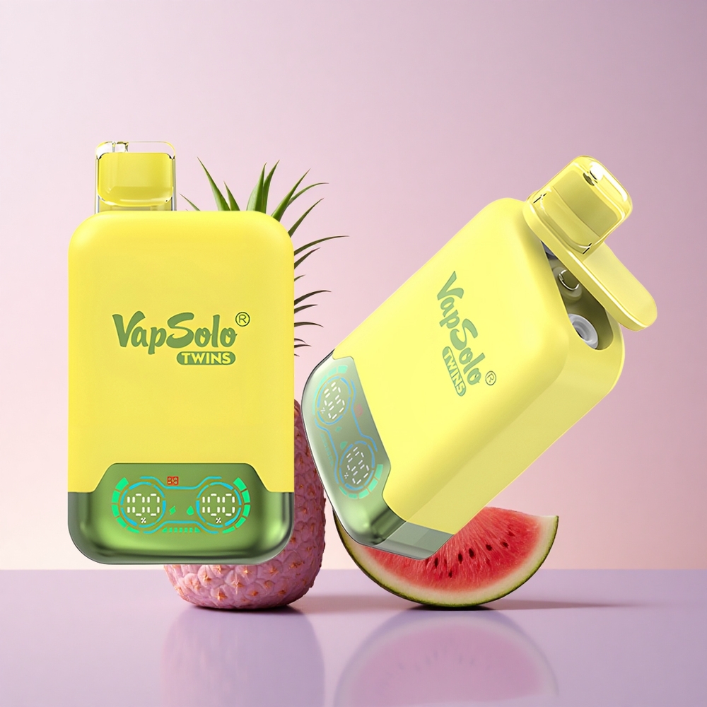 Vapsolo Twins 20000 Puffs パイナップルココナッツ＆ウォーターメロンアイス 40ml ニコチン20mg/ml