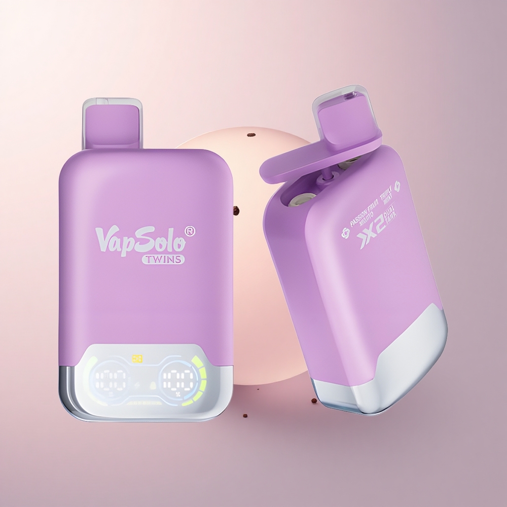Vapsolo Twins 20000 Puffs パッションフルーツモヒート＆トリプルミント 40ml ニコチン20mg/ml