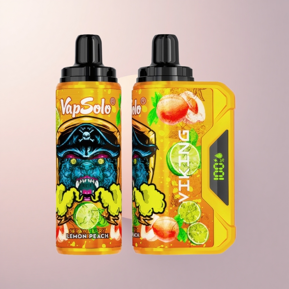 VapSolo VIKING 12000 Puffs レモンピーチ22ml20mg