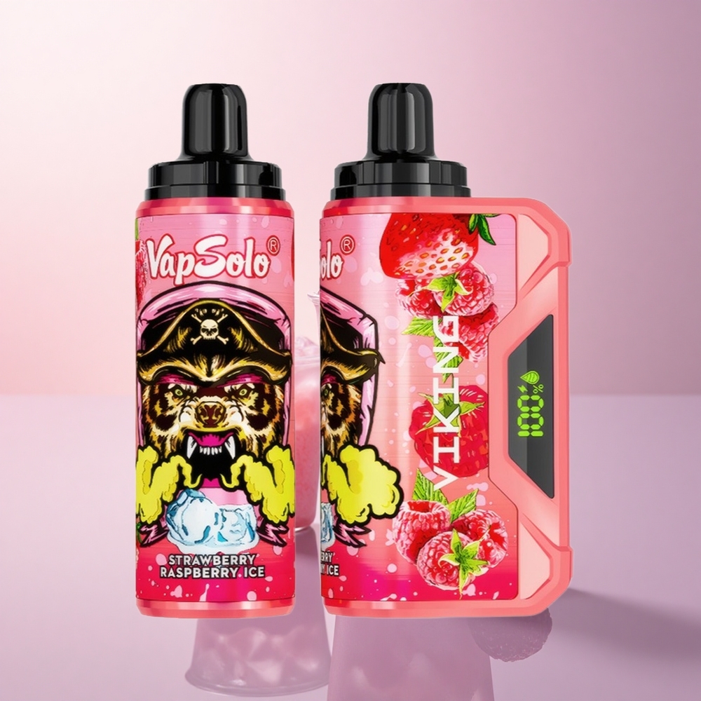 VapSolo VIKING 12000 Puffs ストロベリーレッドベリーアイス 22ml ニコチン20mg