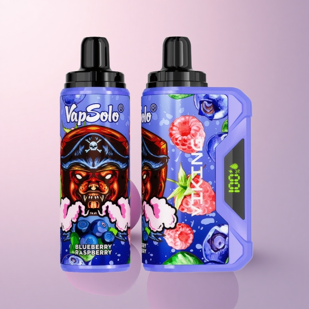 VapSolo VIKING 12000 Puffs ブルーベリーラズベリー22mlニコチン